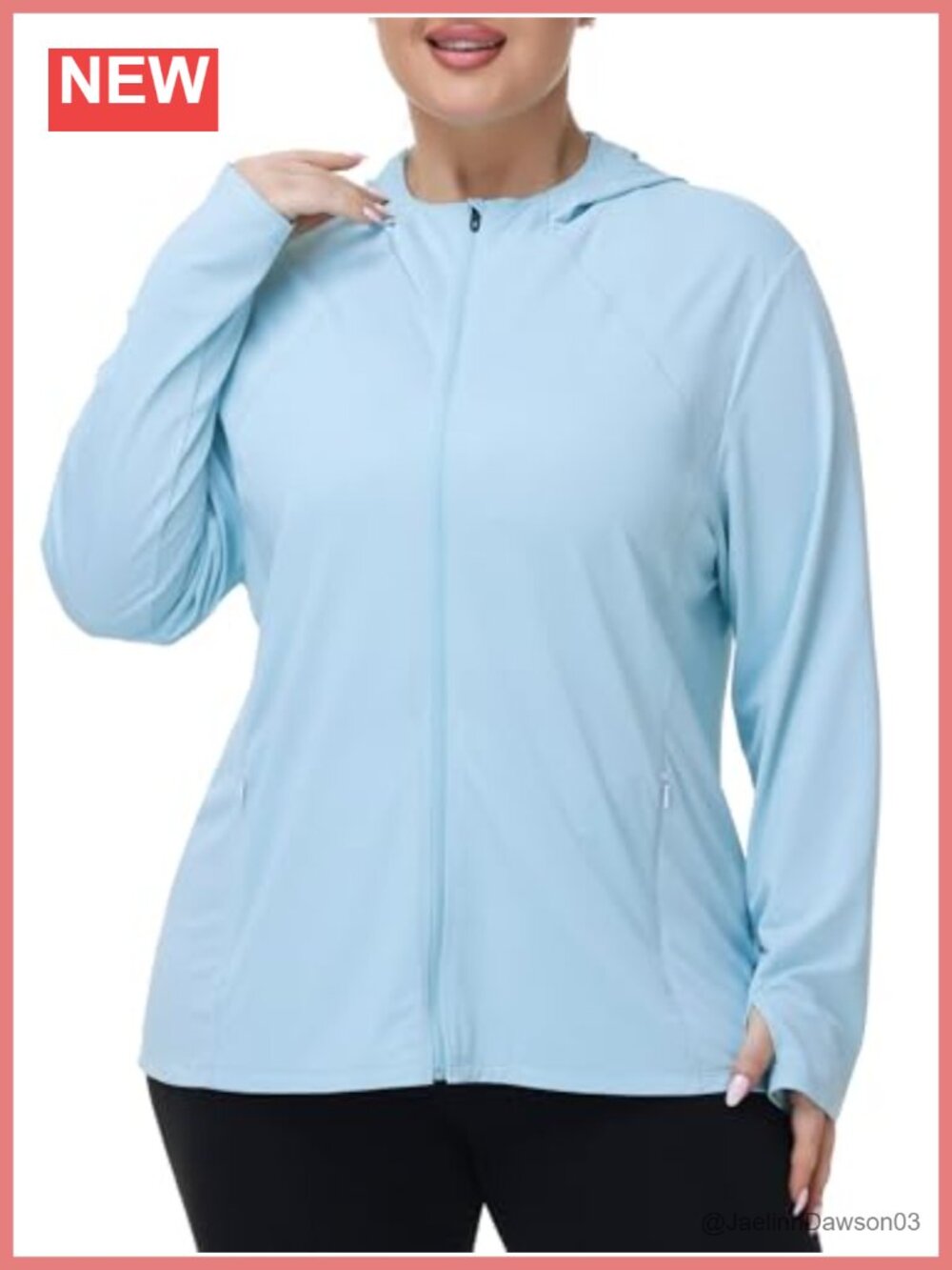 Plus Size Sun Protection Jacket Lightweight Zip Up Hoodie Athletic